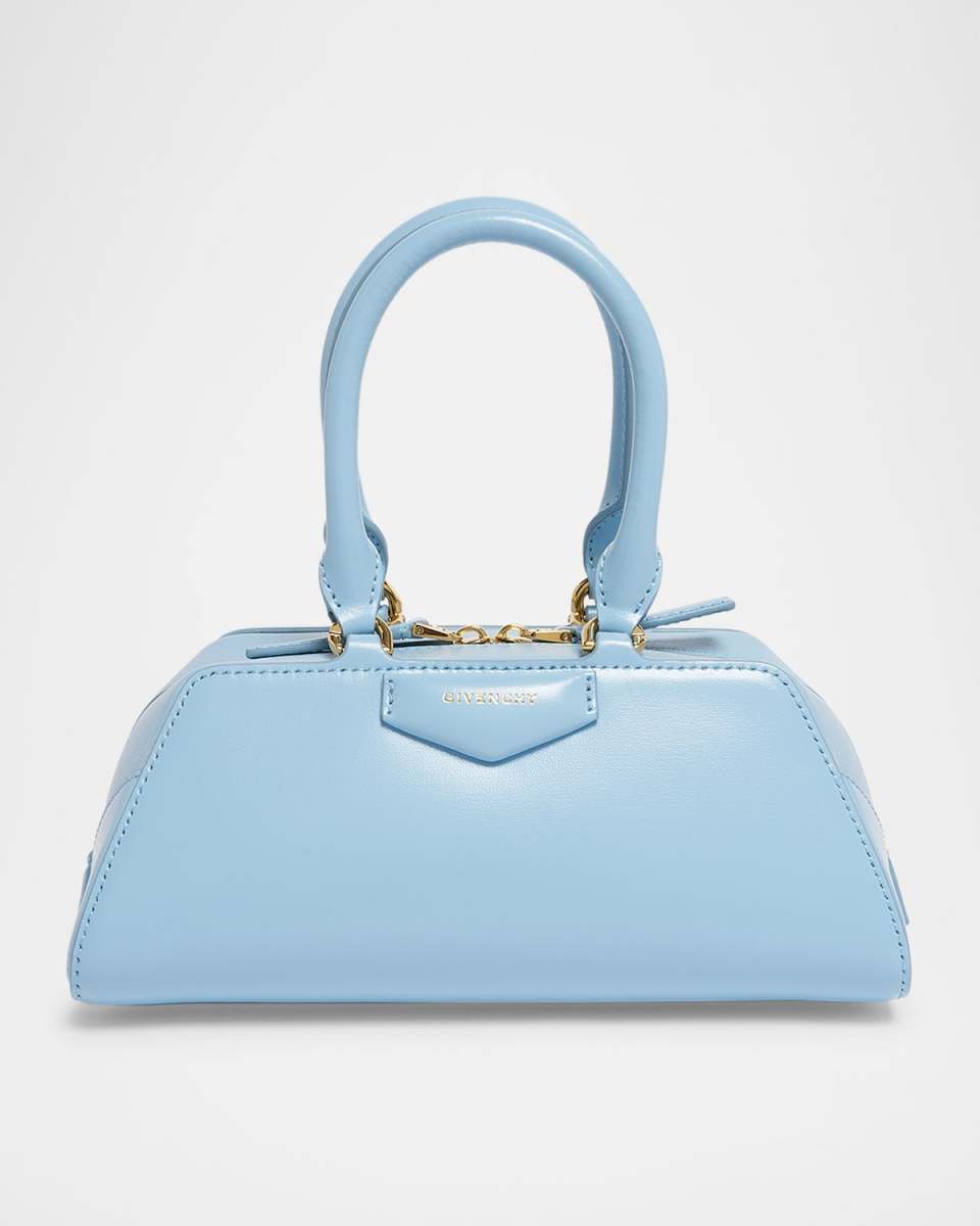 Antigona Mini Top-Handle Bag in Box Leather
